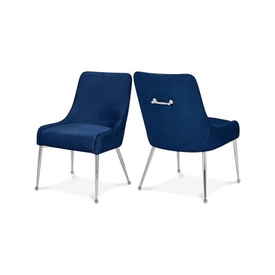 Meridian Furniture,Ace Velvet Dining Chair, Set of 2