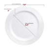Smarty Had A Party Solid White Economy Plastic Dinnerware Set - 120 Sets - 4 of 4