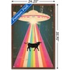 Trends International Ray Heere - UFO Cow Abduction 8 Framed Wall Poster Prints - 3 of 4