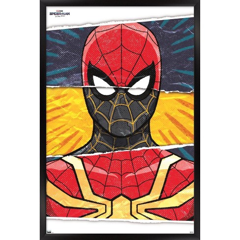 Trends International Marvel Spider-Man: Across The Spider-Verse - Trio  Framed Wall Poster Prints White Framed Version 22.375 x 34