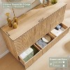 SinCiDo 9 Drawer Fluted Dresser, 55" Wide Wood Chest of Drawers with Deep Storage, Modern Storage Organizer for Bedroom, Living Room - 2 of 4