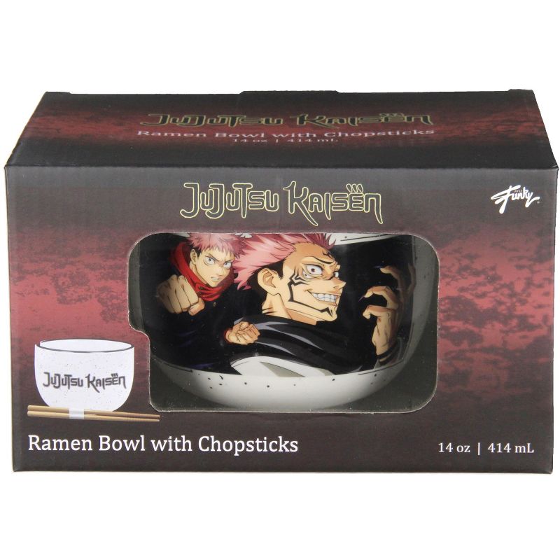 Jujutsu Kaisen JJK Yuji and Sukuna Ramen Bundle Set with Soup Bowl And Chopsticks White, 5 of 7