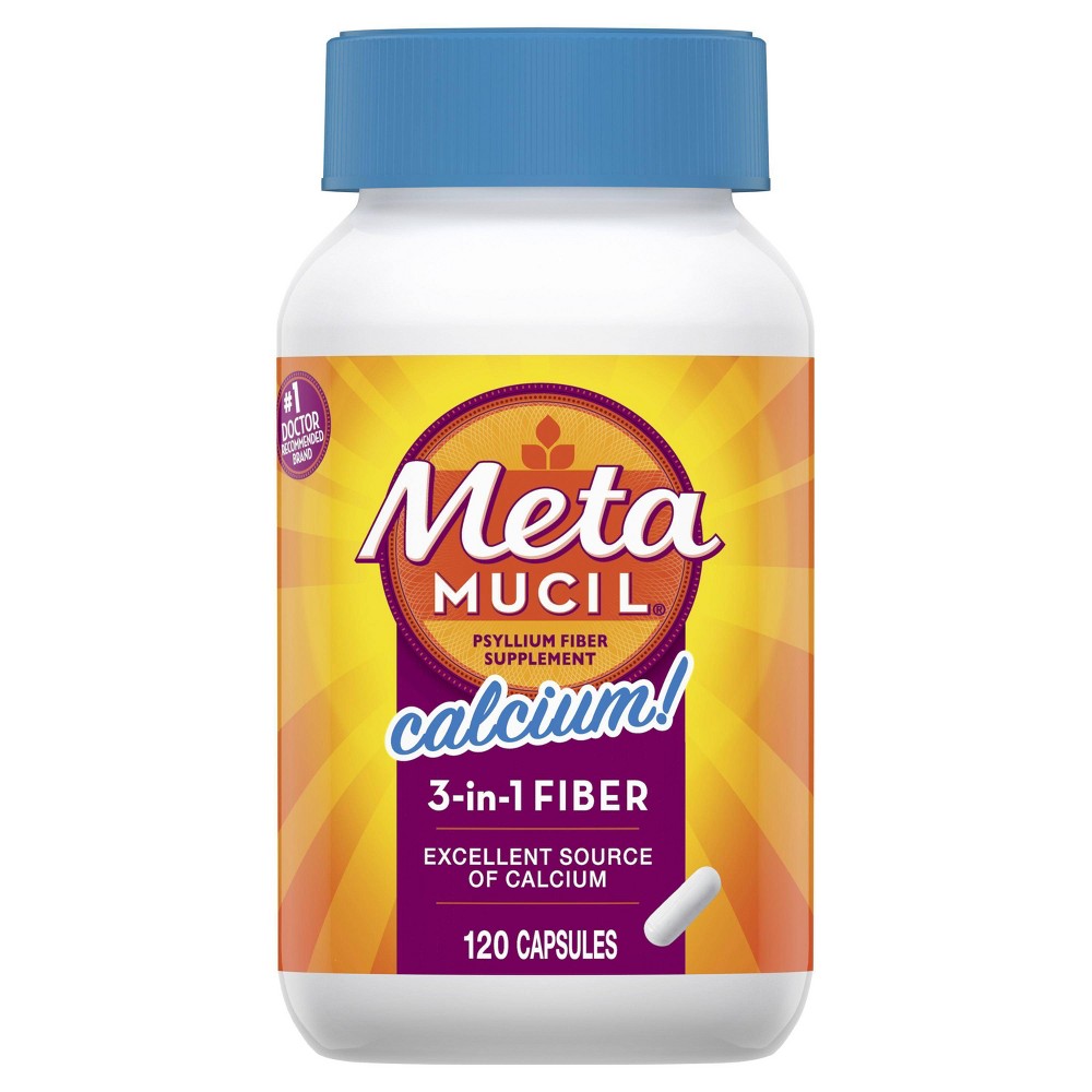 UPC 037000465119 product image for Metamucil Multi-Health Psyllium Fiber + Calcium Capsule 120ct | upcitemdb.com