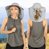 SUN CUBE Wide Brim Sun Hat with Neck Flap, UPF50+ Hiking Safari Fishing Hat for Womens, Sun Protection Beach Hat - 2 of 4