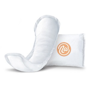 Nexwear Incontinence Pads, Dermatologist Tested, Moderate Absorbency, 10 in, 30 Count, 1 Pack - 1 of 4