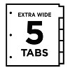 Avery Insertable Big Tab Dividers 5-Tab 11 1/8 x 9 1/4 11221 - 3 of 4