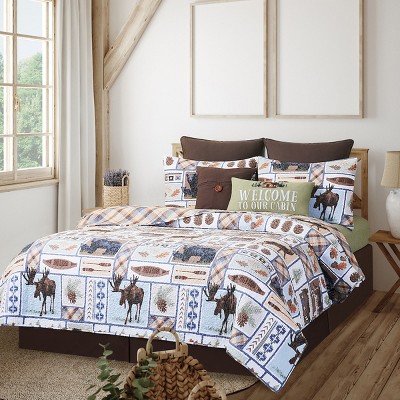 C&F Home Oakley Rustic Lodge Cotton Quilt Set  - Reversible and Machine Washable