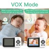 Simyke Smart Baby Monitor: 1080P Camera + 2.8” LCD Display, Smartwatch Connectivity - 3 of 4