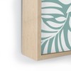Heather Dutton Flowing Leaves Seafoam Framed Mini Art Print 4" (H) x 3" (W) x 1" (D) - Society6 - 3 of 3
