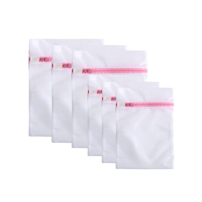 Unique Bargains Set Of 6 Travel Home Laundry Bags Pink : Target