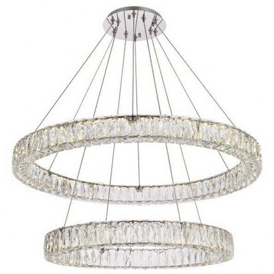 Elegant Lighting Monroe 2 - Light Chandelier in  Chrome