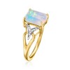 Ross-Simons Opal Ring With Diamonds in 14kt Yellow Gold - 3 of 4