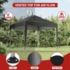10 x 10 FT Pop Up Canopy Tent, Height Adjustable Sun Shade Shelter with Wheeled Carry Bag, Waterproof Party Tent for Patio, Garden - 2 of 4