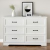 5-Drawer Wooden Dresser, 44" Tall Farmhouse Modern Storage Cabinet, Large Chest of Drawer Organizers, for Living Room, Bedroom, Entryway - 2 of 4