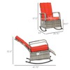 PE Rattan Rocking Recliner with Footrest - 3 of 4