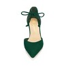 Allegra K Women's Ankle Tie Point Toe High Block Heel Dress Pumps - 2 of 4
