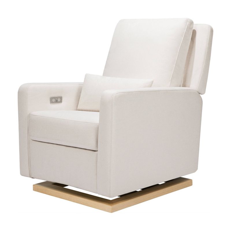 Babyletto Sigi Glider Recliner with Electronic Control and USB with Light Wood Base - Greenguard Gold Certified, 1 of 11