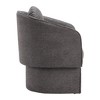 HomeRoots 28" Gray Upholstered Club Chair And Toss Pillow - 4 of 4