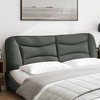 vidaXL Headboard Cushion Dark Gray 76" Fabric - 4 of 4