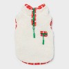 Faux Shearling Zipper with Trim Fleece Dog Vest - Wondershop™ Cream - 2 of 4