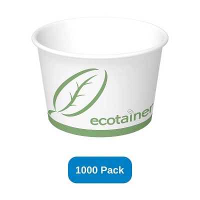 Ecotainer 12 oz Ecotainer Food Container Made in USA - Case of 1000