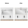 Amanti Art Mirror Makeover Bathroom Mirror Frame Border Kit - Fully Assembled Peel and Stick Frame - Mirror NOT Included - Rustic Plank Narrow Trim - 4 of 4