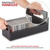Stock Your Home CD Storage Box, Faux Leather (Black) - 3 of 3
