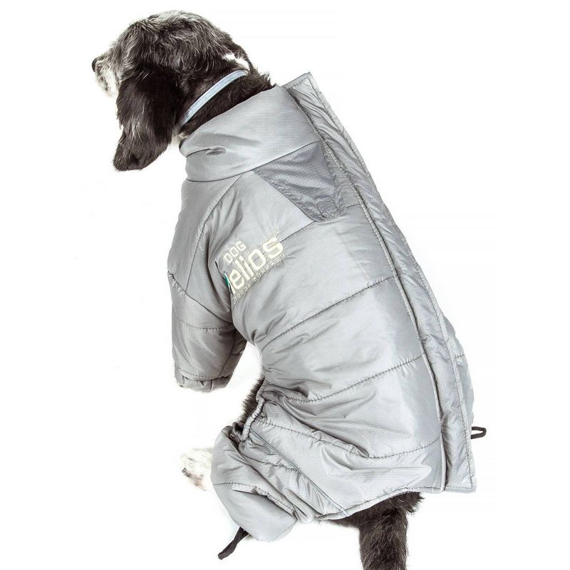 Dog Helios Thunder-Crackle Full-Body Waded-Plush Adjustable and 3M Reflective Dog Jacket - Gray, 2 of 5