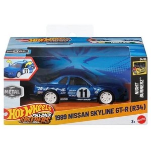 Hot Wheels 1999 Nissan Skyline GT-R (R34) Pullback Speeders Night Burnerz 1:43 Scale 2025 - 1 of 1