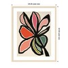 Kate and Laurel Framed Art Midnight Floral 1 by Alicia Bock, 34x42, Woodgrain Stripe Blonde - 2 of 4