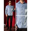 Lars Amadeus Men's Long Sleeves Button Down Prom Wedding Shiny Party Shirts - 4 of 4