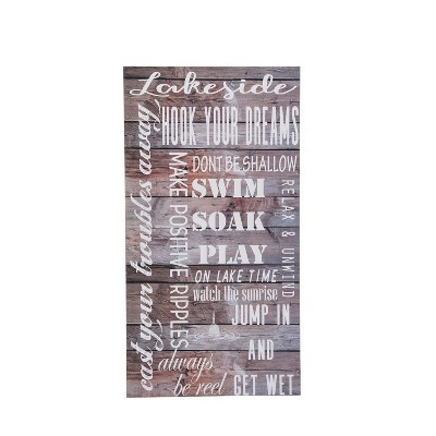 Beachcombers Lakeside Reflection Wall Plaque