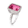 Ross-Simons 6.50 Carat Pink Topaz and .25 ct. t.w. Diamond Ring in Sterling Silver - 3 of 4