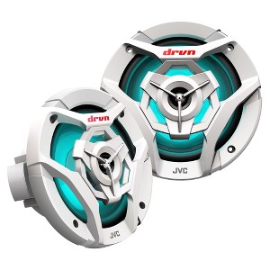 JVC CS-DR621MWL 6.5" Coaxial Speakers RGB LED IPX5 260W - 1 of 3
