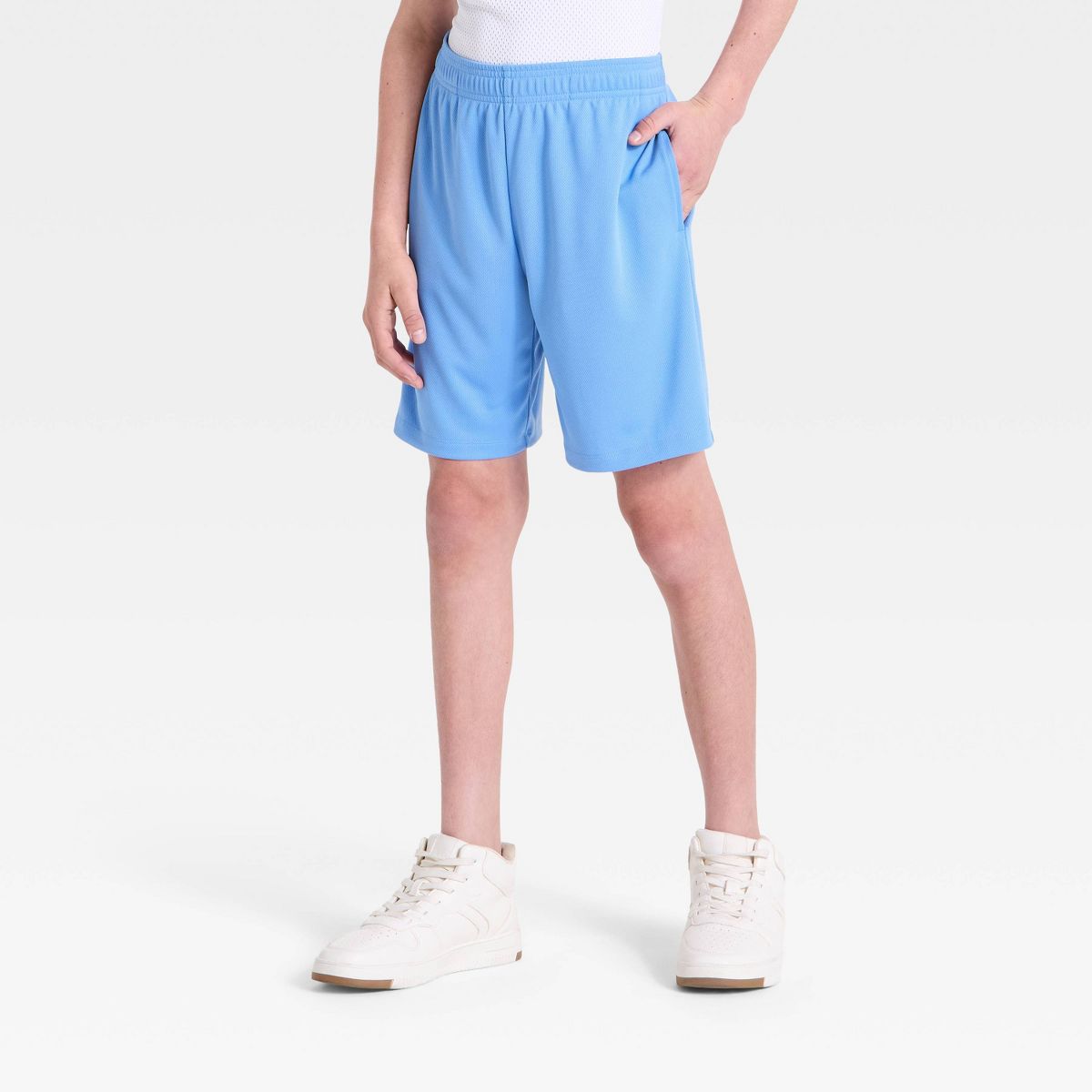Boys' 'At the Knee' Active Mesh Shorts - All In Motion™ - thumbnail 4