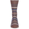 Men's Slick Stripes Luxuriously Soft Cashmere Blend Crew Socks - 2 of 4