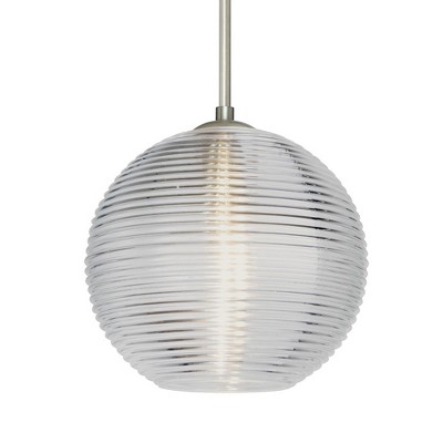 Besa Lighting Kristall 8 1 - Light Pendant in  Satin Nickel