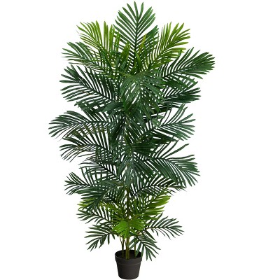 Nearly Natural 5-ft Areca Artificial Palm Tree UV Resistant (Indoor/Outdoor)