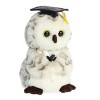 Aurora Small Smart Owl Graduation Commemorative Stuffed Animal White 9" - 2 of 4