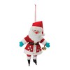 Melrose Plush Santa Ornament (Set of 12) - 2 of 3