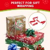 Joyfy Christmas Wrap Ribbon Pull Bows, 5” Wide Gift Wrapping Accessory Gift Tags for Presents Wrapping, Boxing Day Holiday Xmas Decorations - 3 of 4