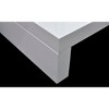vidaXL Coffee Table High gloss white MDF, Tempered Glass Medium - 3 of 4