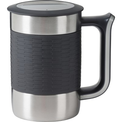 Trudeau Boardroom II Stainless Steel 16 Ounce Travel Mug