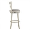 Inspire Q Wolcott Barstool Antique White Finish/Gray Linen - 4 of 4