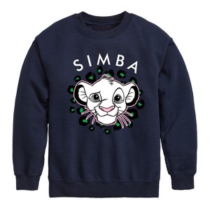 Boys' - Disney - Cheetah Print Graphic Long Sleeve Fleece Sweatshirt - 1 of 4