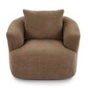 CAVINAS 360° Swivel Accent Chair,38.2" Upholstered Barrel Chair with Pocket Spring Cushion,Boucle Fabric Lounge Chair for Living Room,Office - 2 of 4
