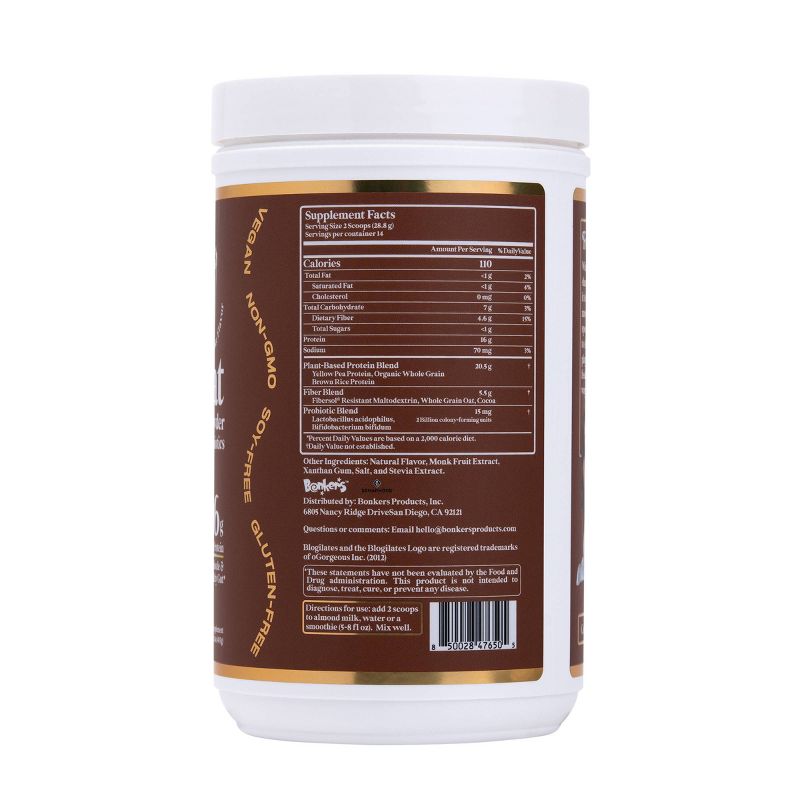 Blogilates Sculpt &#38; Debloat Plant Protein Vegan Powder with Probiotics - Chocolate Shake - 13.4oz, 3 of 8