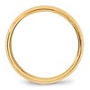 Black Bow Jewelry 6mm 14K White or Yellow Gold Beveled Edge Comfort Fit Band - 2 of 4