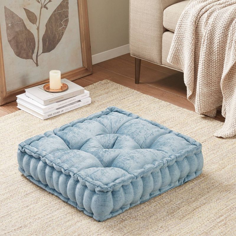 20"x20" Oversize Diah Poly Chenille Square Floor Pillow - Intelligent Design, 4 of 15