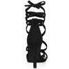 Allegra K Women's Lace-Up Stiletto High Heels Sandals - 4 of 4